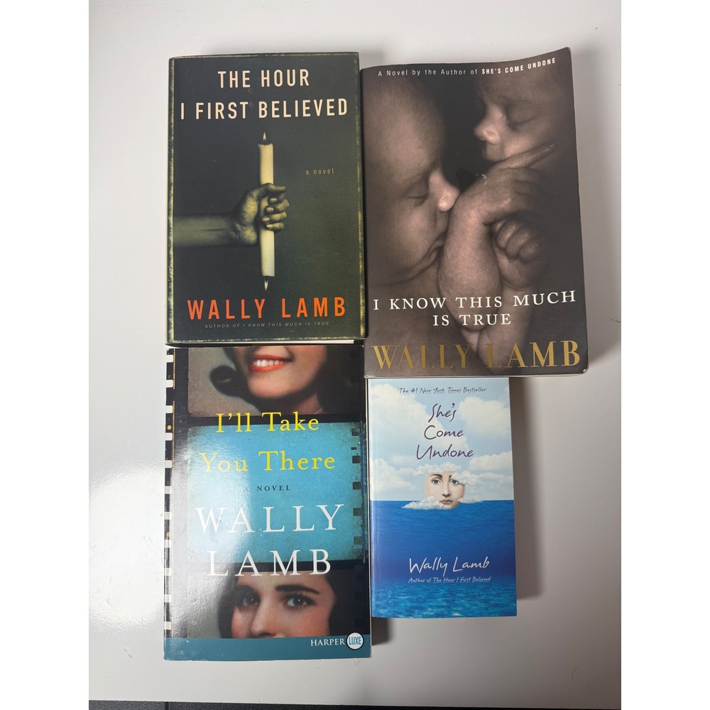 Wally Lamb 4 Book Lot I Know This Much Is True She's Come Undone Fiction Bundle